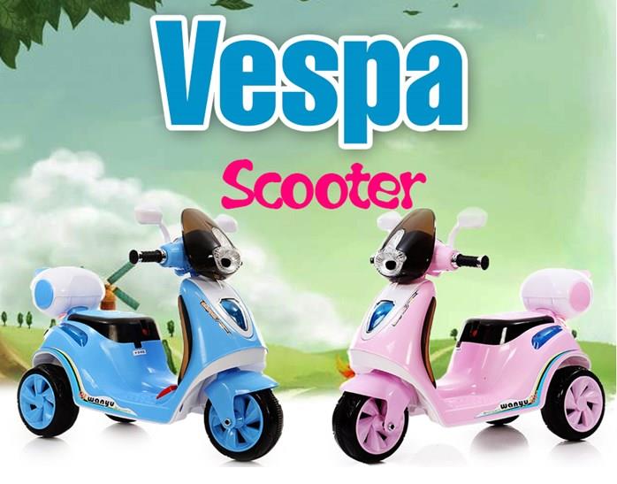 Những mẫu xe máy điện Vespa trẻ em được ưa chuộng nhất